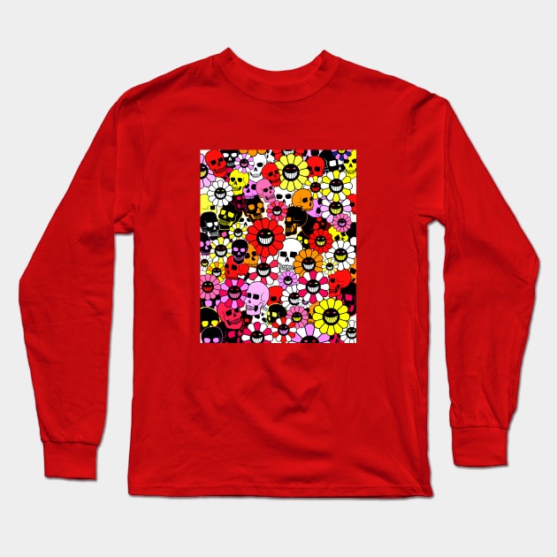 MURAKAMI (RED) Long Sleeve T-Shirt by OLIVER HASSELL